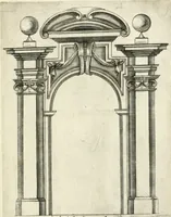 Picture 17 of 52 from Vari disegni de arghitettura ornati de porte (1619), leaf 38
