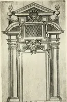 An illustration from Vari disegni de arghitettura ornati de porte (1619)