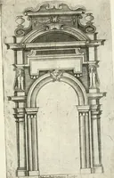 Picture 30 of 52 from Vari disegni de arghitettura ornati de porte (1619), leaf 64