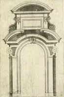 Picture 38 of 52 from Vari disegni de arghitettura ornati de porte (1619), leaf 80