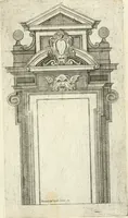 An illustration from Vari disegni de arghitettura ornati de porte (1619)