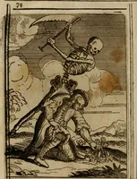 Picture 19 of 43 from Varii, e veri ritratti della morte : disegnati in immagini, ed espressi in essempij al peccatore duro di cuore (1675), leaf 77