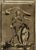 An illustration from Varii, e veri ritratti della morte : disegnati in immagini, ed espressi in essempij al peccatore duro di cuore (1675)
