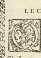 An illustration from Vaticinia, sev, Praedictiones illvstrivm virorvm : sex rotis aere incisis compraensa : de successione Summ. Pontificis Rom., cum declarationibus et annotationibus Hieronymi Ioannini = Vaticini, overo, Predittioni d'hvomini illvstri : comprese in sei rvote intagliate in rame : della successione de i Sommi Pont. Rom., con le dichiarationi et annotationi di Hieronimo Gioanini (1600)