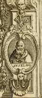 Picture 2 of 23 from Vaticinia, sev, Praedictiones illvstrivm virorvm : sex rotis aere incisis compraensa : de successione Summ. Pontificis Rom., cum declarationibus et annotationibus Hieronymi Ioannini = Vaticini, overo, Predittioni d'hvomini illvstri : comprese in sei rvote intagliate in rame : della successione de i Sommi Pont. Rom., con le dichiarationi et annotationi di Hieronimo Gioanini (1600), leaf 4