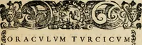 An illustration from Vaticinia, siue, Prophetiae abbatis Joachimi & Anselmi episcopi Marsicani : cum imaginibus aere incisis, correctione et pulcritudine, plurium manuscriptorum exemplariu op[er]e ... : qvibvs rota et oraculum turcicum maxime considerationis adiecta sunt : vna cum praefatione et adnotationibus Paschalini Regiselmi = Vaticinii, ouero, Profetie dell'abbate Gioachino & di Anselmo vescovo di Marsico .. (1589)