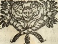 An illustration from V. Cl. D. Antonii de Sousa de Macedo ... Decisiones Supremi Senatus iustitiae Lusitaniae, & supremi consilij fisci ac patrimonij regij, cum grauissimis collegis decretae : triplici indice locupletatae (1677)