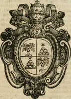 An illustration from Vera e compita relatione della solennissima caualcata fatta in Roma alli 9. di maggio 1655 nell' andare a pigliar' il possesso la Santità di n. s. papa Alessandro settimo nella basilica di S. Giouanni Laterano ... : aggiuntoui la creatione e nascita di esso sommo pontefice (1655)