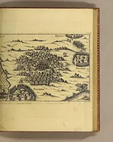 An illustration from Vera historia, admirandae cuiusdam nauigationis, quam Huldericus Schmidel, Straubingensis, ab anno 1534. usque ad annum 1554. in Americam vel nouum mundum, iuxta Brasiliam & Rio della Plata, confecit. : Quid per hosce annos 19. sustinuerit, quam varias & quam mirandas regiones ac homines viderit. Ab ipso Schmidelio Germanice, descripta: nunc vero, emandatis & correctis vrbium, regionum & fluminum nominibus, adiecta etiam tabula geographica, figuris, & alijs notationibus quibusdam, in hac forma reducta (1599)