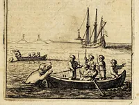 Picture 5 of 12 from Verhael van de eerste schip-vaert der Hollandische ende Zeeusche schepen, door't Way-Gat, by Noorden Noorweghen, Moscovien ende Tartarien om, na de coninckrijcken Cathay ende China. Met drie schepen, uyt Texel ghezeylt. : Hier achter is by-ghevoeght de beschrijvinghe van de landen Siberia, Samoyeda, ende Tingœsa. . (1650), leaf 13