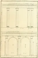 An illustration from Verhandeling over de bouwkunde : met de noodige aanmerkingen en waarneemingen (1781)