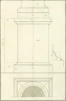 An illustration from Verhandeling over de bouwkunde : met de noodige aanmerkingen en waarneemingen (1781)