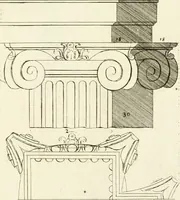 An illustration from Verhandeling over de bouwkunde : met de noodige aanmerkingen en waarneemingen (1781)
