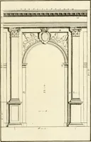 An illustration from Verhandeling over de bouwkunde : met de noodige aanmerkingen en waarneemingen (1781)