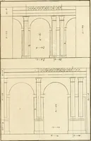 An illustration from Verhandeling over de bouwkunde : met de noodige aanmerkingen en waarneemingen (1781)