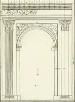 An illustration from Verhandeling over de bouwkunde : met de noodige aanmerkingen en waarneemingen (1781)