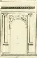 An illustration from Verhandeling over de bouwkunde : met de noodige aanmerkingen en waarneemingen (1781)