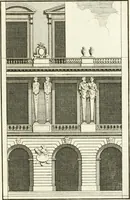 An illustration from Verhandeling over de bouwkunde : met de noodige aanmerkingen en waarneemingen (1781)