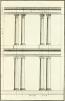 An illustration from Verhandeling over de bouwkunde : met de noodige aanmerkingen en waarneemingen (1781)
