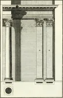 An illustration from Verhandeling over de bouwkunde : met de noodige aanmerkingen en waarneemingen (1781)