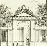 An illustration from Verhandeling over de bouwkunde : met de noodige aanmerkingen en waarneemingen (1781)