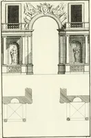 An illustration from Verhandeling over de bouwkunde : met de noodige aanmerkingen en waarneemingen (1781)