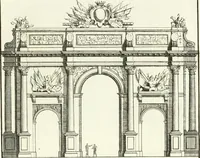 An illustration from Verhandeling over de bouwkunde : met de noodige aanmerkingen en waarneemingen (1781)