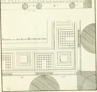 An illustration from Verhandeling over de bouwkunde : met de noodige aanmerkingen en waarneemingen (1781)