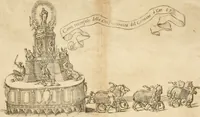 An illustration from Veridico racconto dell' origine, progressi e miracoli della Madonna di Reggio : con la descrittione d'alcune solennità, e del tempio : dichiarandosi le di lui pitture e sculture, e nominandosi gl' autori di quelle (1666)