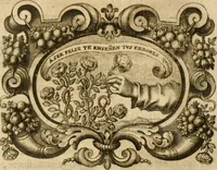 An illustration from Ver, oir, oler, gustar, tocar : empresas que enseñan y persuaden su buen uso, en lo politico y en lo moral (1687)