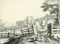 Picture 7 of 13 from Verscheyden playsante lantschappen met sinnebeelden verciert (1650), leaf 14