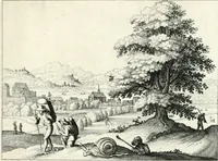 Picture 8 of 13 from Verscheyden playsante lantschappen met sinnebeelden verciert (1650), leaf 16