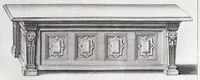 Picture 13 of 30 from Verscheyden schrynwerck, als portalen, kleerkassen, buffetten, ledikanten, tafels, kisten, stoelen, bancken, schabellen, hantdoex-rollen, glasborden en veel andre soorten van wercken (1630), leaf 35
