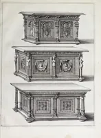 Picture 16 of 30 from Verscheyden schrynwerck, als portalen, kleerkassen, buffetten, ledikanten, tafels, kisten, stoelen, bancken, schabellen, hantdoex-rollen, glasborden en veel andre soorten van wercken (1630), leaf 47