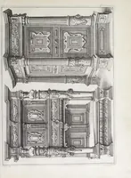 Picture 18 of 30 from Verscheyden schrynwerck, als portalen, kleerkassen, buffetten, ledikanten, tafels, kisten, stoelen, bancken, schabellen, hantdoex-rollen, glasborden en veel andre soorten van wercken (1630), leaf 53