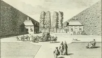 An illustration from Verscheyde schoone en vermaakelyke gezigten in de hofstede van Clingendaal gelegen by 's Gravenhage : naa t'leven getekent en in t'kooper gebrugt (1679)