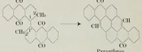 An illustration from Versuche zur Einfürung mehrerer Phtalsäurereste in aromatische Verbindungen und zur Darstellung neuer Küpenfarbstoffe der Anthracenreihe : Anhang - über die Reduktion der o-benzoylbenzoesäure, von der Technischen Hochschule "Fridericiana" zu Karlsruhe genehmigte Dissertation zur erlangung der Würde eines Doktor-Ingenieurs (1908)