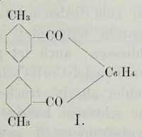 An illustration from Versuche zur Einfürung mehrerer Phtalsäurereste in aromatische Verbindungen und zur Darstellung neuer Küpenfarbstoffe der Anthracenreihe : Anhang - über die Reduktion der o-benzoylbenzoesäure, von der Technischen Hochschule "Fridericiana" zu Karlsruhe genehmigte Dissertation zur erlangung der Würde eines Doktor-Ingenieurs (1908)