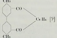 An illustration from Versuche zur Einfürung mehrerer Phtalsäurereste in aromatische Verbindungen und zur Darstellung neuer Küpenfarbstoffe der Anthracenreihe : Anhang - über die Reduktion der o-benzoylbenzoesäure, von der Technischen Hochschule "Fridericiana" zu Karlsruhe genehmigte Dissertation zur erlangung der Würde eines Doktor-Ingenieurs (1908)