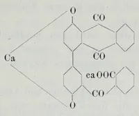 An illustration from Versuche zur Einfürung mehrerer Phtalsäurereste in aromatische Verbindungen und zur Darstellung neuer Küpenfarbstoffe der Anthracenreihe : Anhang - über die Reduktion der o-benzoylbenzoesäure, von der Technischen Hochschule "Fridericiana" zu Karlsruhe genehmigte Dissertation zur erlangung der Würde eines Doktor-Ingenieurs (1908)