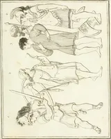 An illustration from Versuch über Gebräuche, Kleidung und Waffen der ältesten Völker bis auf Constantin den Grossen : nebst einigen Anmerkungen über die Schaubühne (1802)