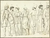 Picture 18 of 33 from Versuch über Gebräuche, Kleidung und Waffen der ältesten Völker bis auf Constantin den Grossen : nebst einigen Anmerkungen über die Schaubühne (1802), leaf 152