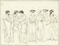 Picture 22 of 33 from Versuch über Gebräuche, Kleidung und Waffen der ältesten Völker bis auf Constantin den Grossen : nebst einigen Anmerkungen über die Schaubühne (1802), leaf 160