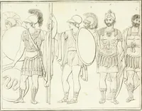 Picture 25 of 33 from Versuch über Gebräuche, Kleidung und Waffen der ältesten Völker bis auf Constantin den Grossen : nebst einigen Anmerkungen über die Schaubühne (1802), leaf 166