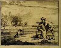 An illustration from Vervolg der leerzaame zinnebeelden ; Spiegel der boetvaardigheid en genade : en eenige stichtelyke gezangen (1758)