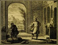 An illustration from Vervolg der leerzaame zinnebeelden ; Spiegel der boetvaardigheid en genade : en eenige stichtelyke gezangen (1758)