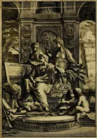An illustration from Vervolg der leerzaame zinnebeelden ; Spiegel der boetvaardigheid en genade : en eenige stichtelyke gezangen (1758)