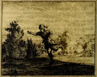 An illustration from Vervolg der leerzaame zinnebeelden ; Spiegel der boetvaardigheid en genade : en eenige stichtelyke gezangen (1758)