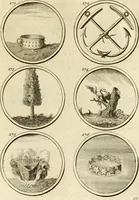 Picture 49 of 176 from Verzámeling van uitgekórene zin-spreuken, en zinnebeeldige print-vercieringen : eertyds, op bevel van den aller doorlugtigsten keizer der Russen, Peter Alexis, of de Gróte, getékent en gesnéden : en nu op nieus verrykt : met agthondert en veertig byschriften in verzen (1743), leaf 108