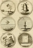 An illustration from Verzámeling van uitgekórene zin-spreuken, en zinnebeeldige print-vercieringen : eertyds, op bevel van den aller doorlugtigsten keizer der Russen, Peter Alexis, of de Gróte, getékent en gesnéden : en nu op nieus verrykt : met agthondert en veertig byschriften in verzen (1743)